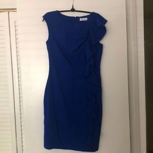 Cobalt Blue Calvin Klein Dress